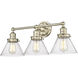 Eyden 3 Light 25.88 inch Modern Gold Vanity Light Wall Light